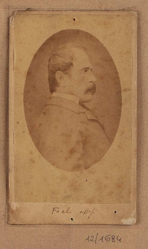 Ritratto di profilo del conte Alessandro Faella