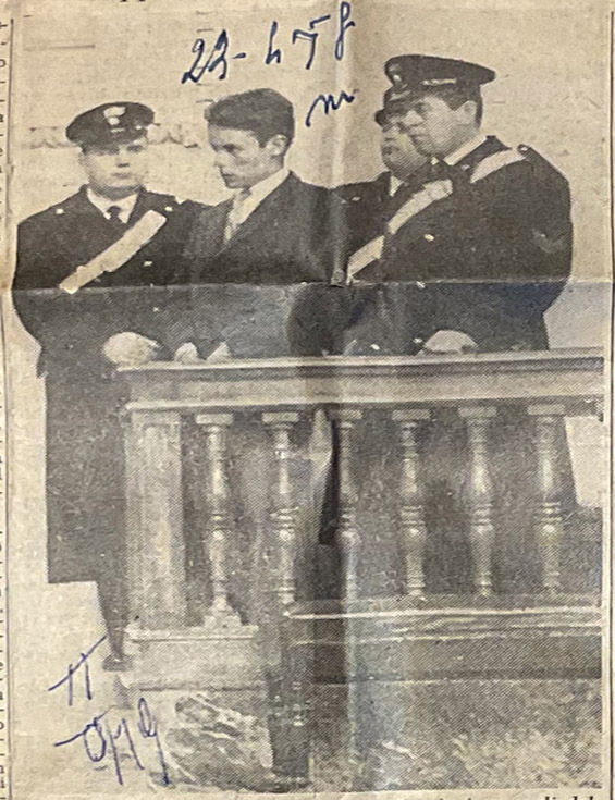 Francesco Virdis durante il processo