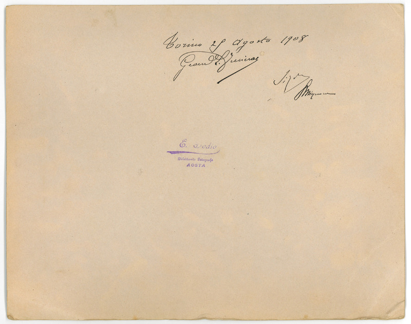 Torino 29 agosto 1908  Geom. L. Fusinaz 
