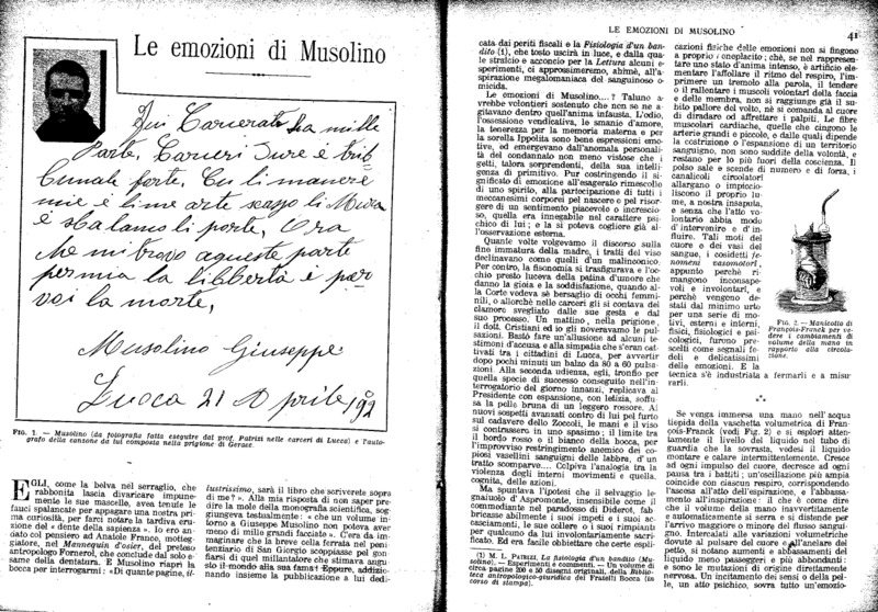 Le emozioni di Musolino