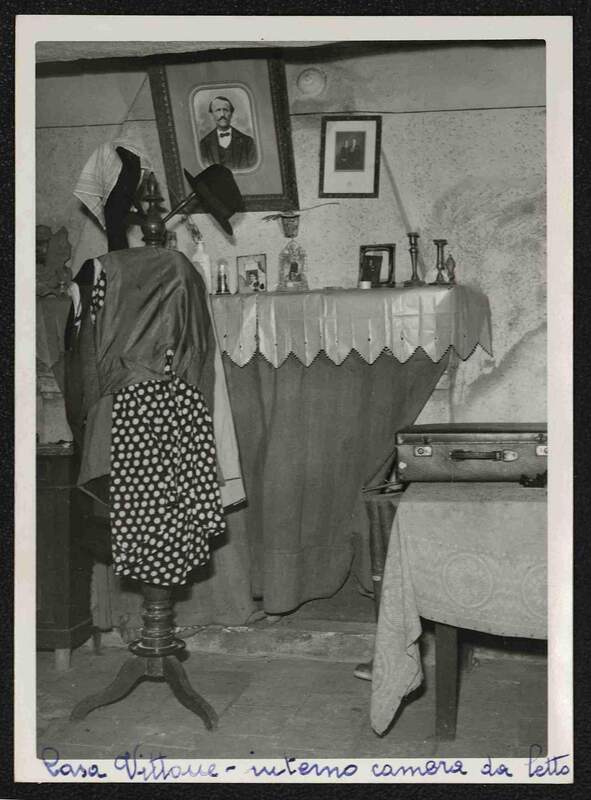 La camera da letto della famiglia Vittone