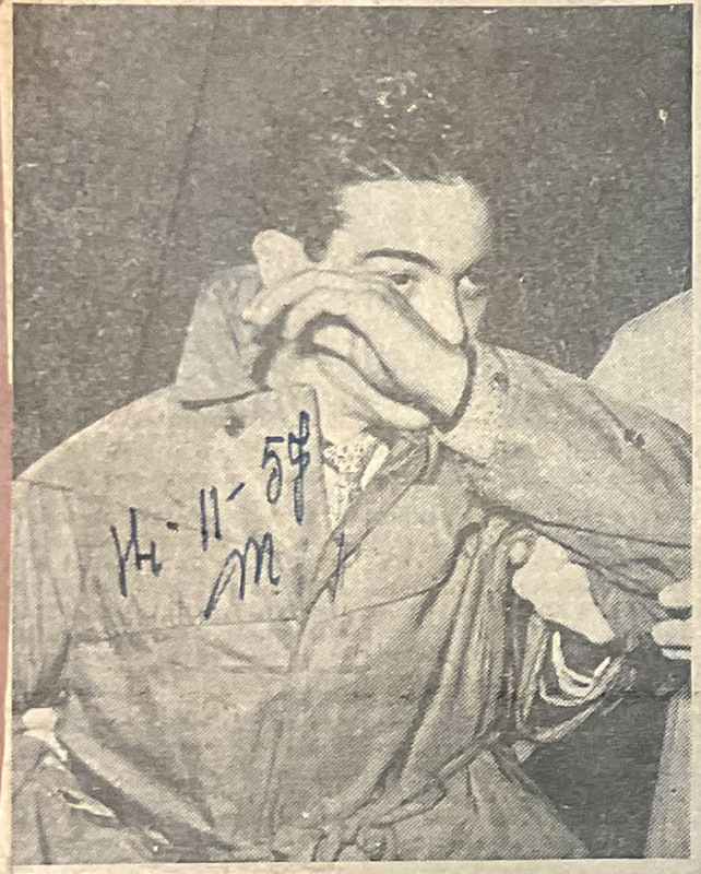 Francesco Virdis durante l'arresto