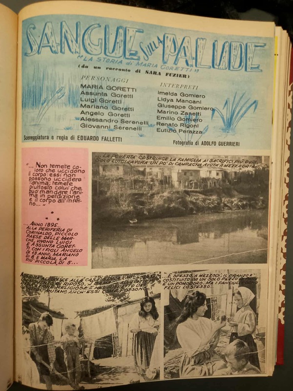 Fotoromanzo agiografico su Santa Maria Goretti