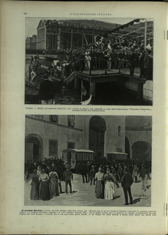 Traduzione di Musolino e di alcuni testimoni detenuti dal carcere alla Corte d'assise di Lucca