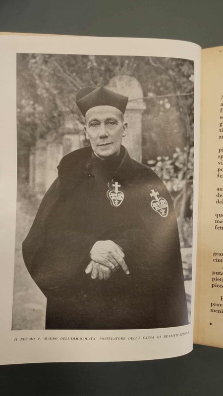 Padre Mauro dell'Immacolata, postulatore della causa di canonizzazione di Maria Goretti