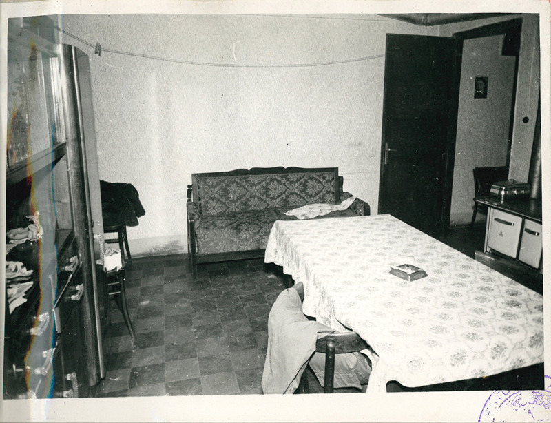 La stanza da pranzo dell’abitazione della famiglia Perseghin-Birro