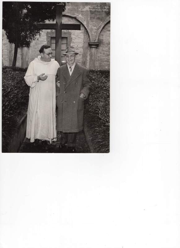 Stefano Grande con il padre priore del convento di San Domenico, P. Francesco Lagasgi (?)