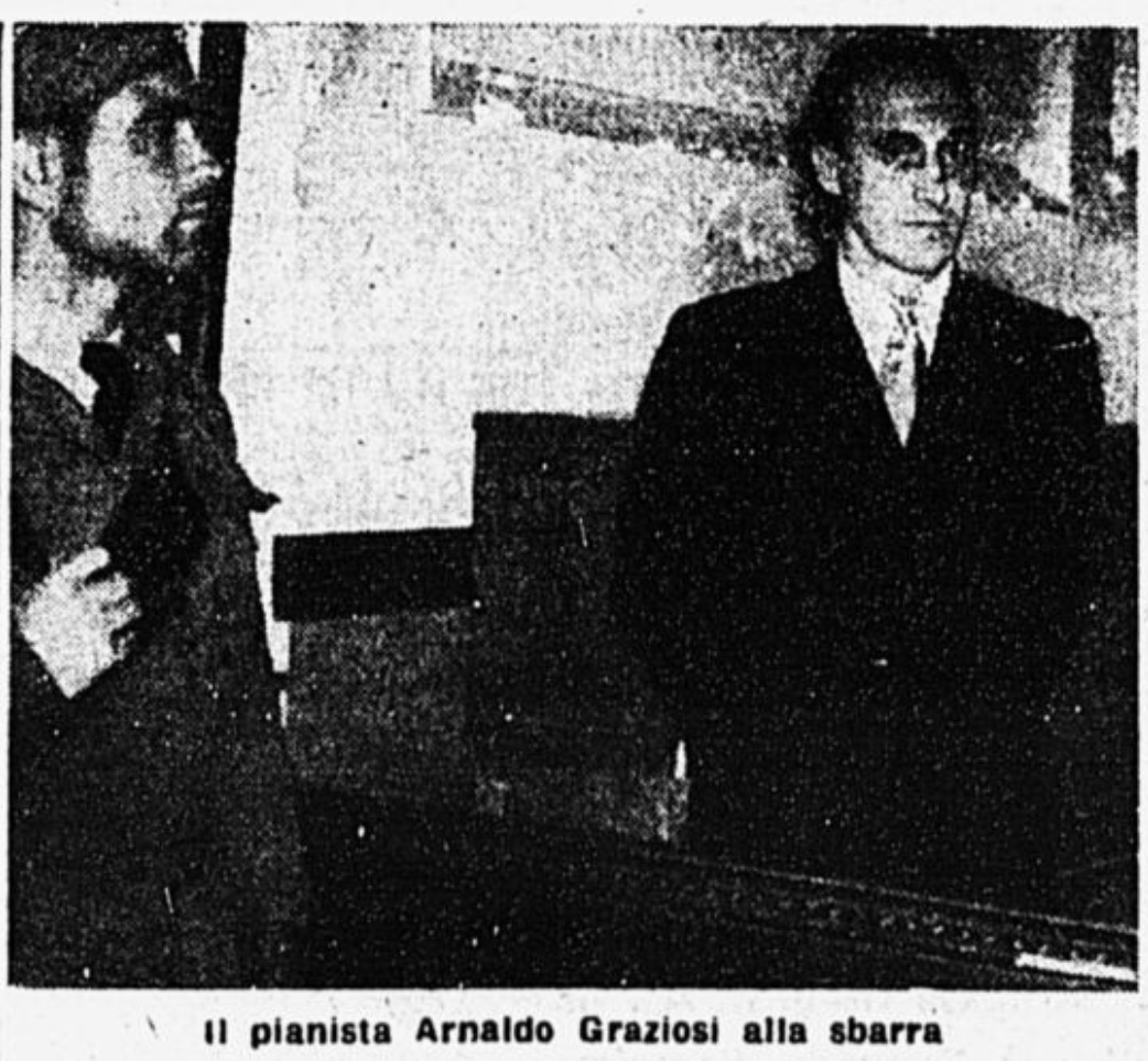 "Il pianista Arnaldo Graziosi alla sbarra"