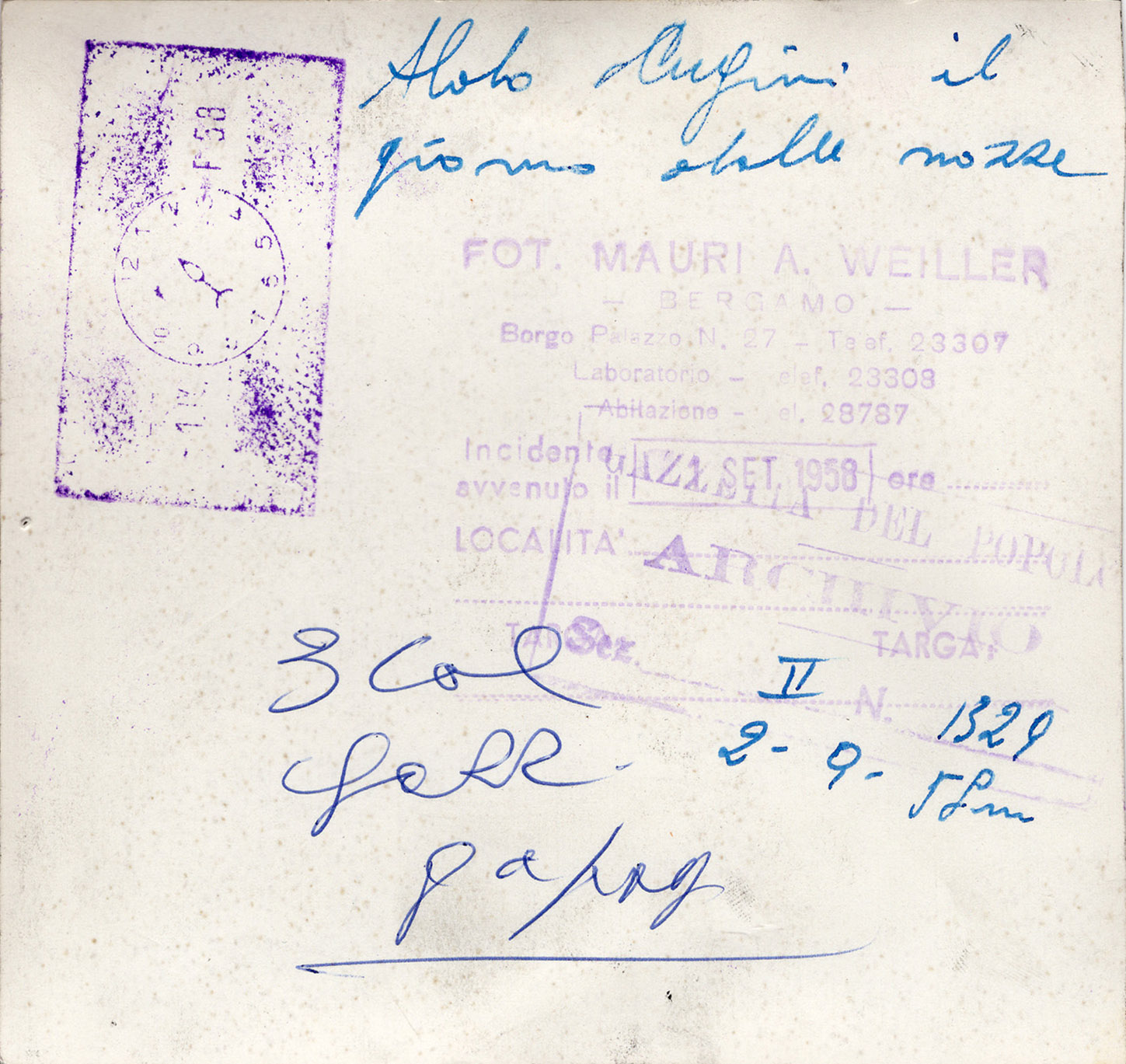 Aldo Cugini il giorno delle nozze