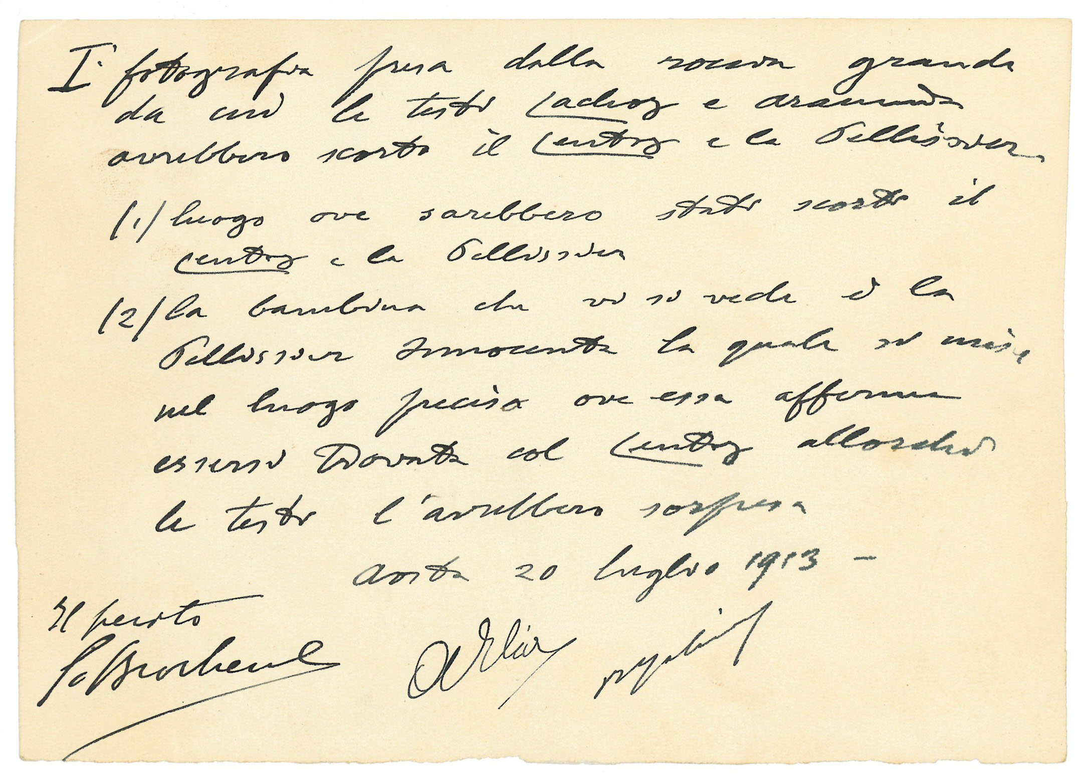 Ricostruzione del crimine secondo le testimonianze delle testi e della vittima