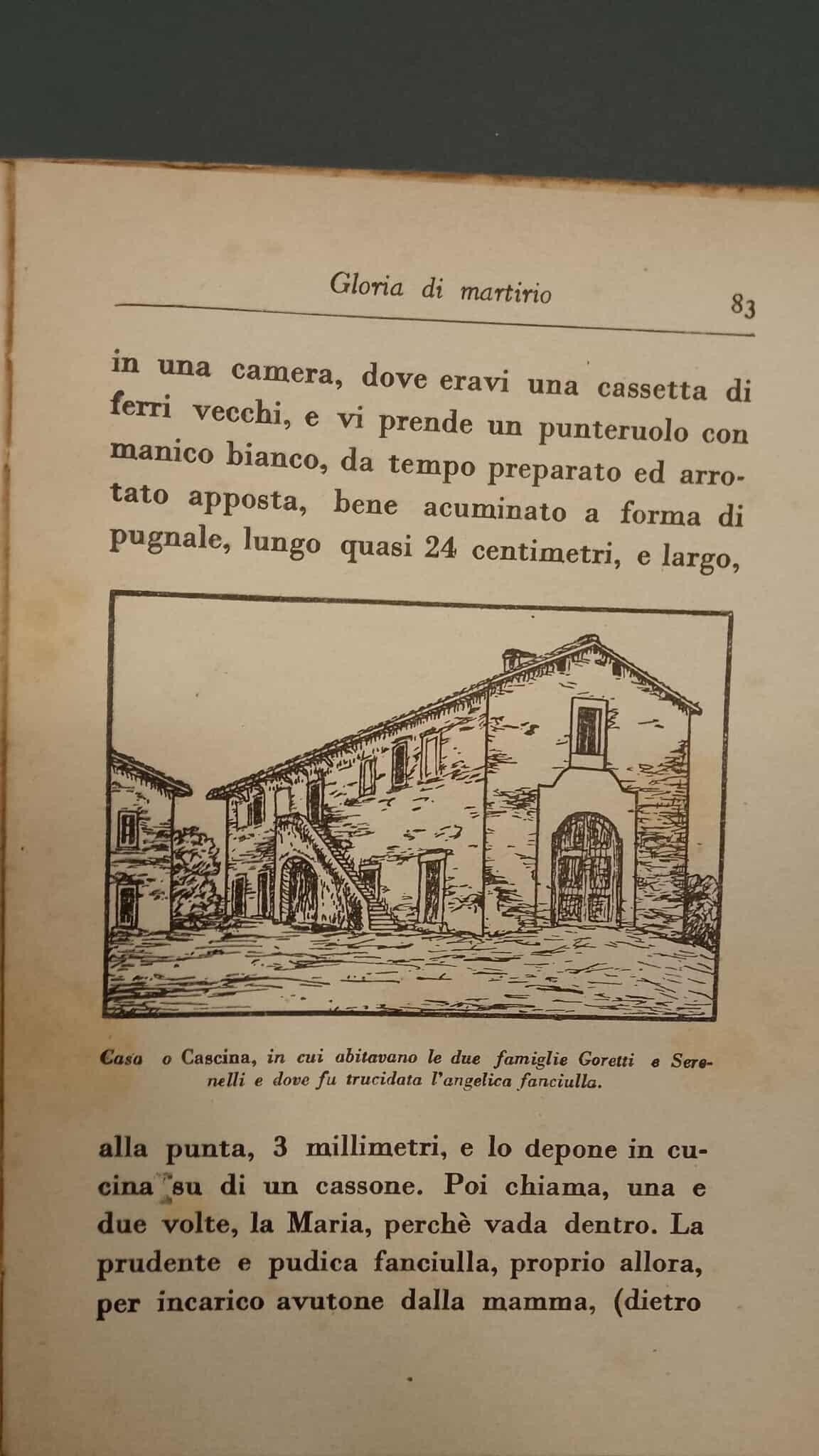Cascina delle famiglie Goretti e Serenelli, luogo del martirio di Maria Goretti