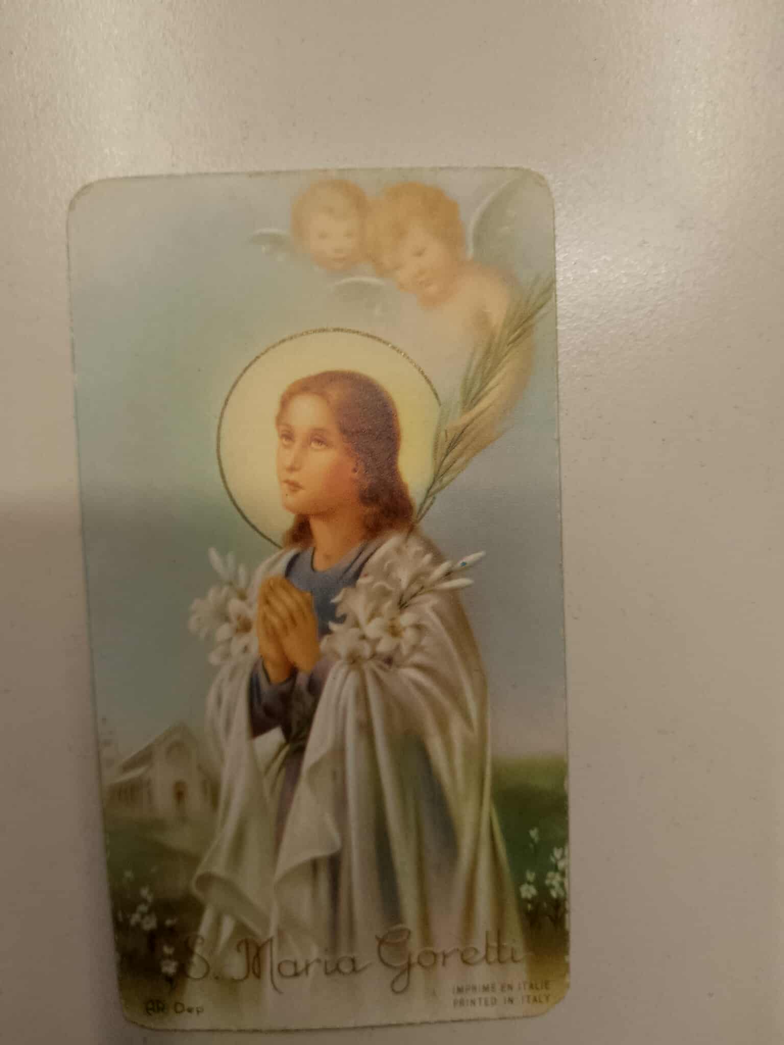 Santa Maria Goretti e due angeli