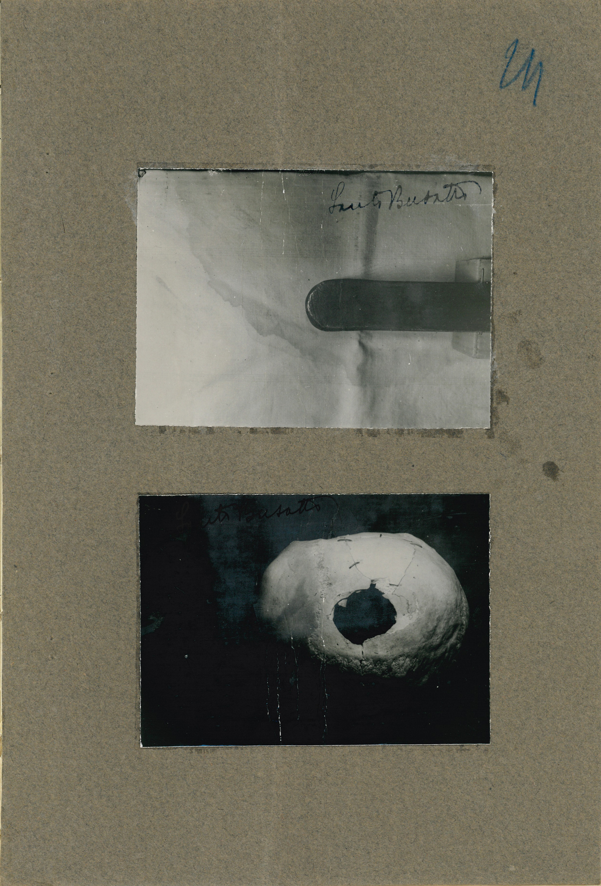 La chiave a tubo, possibile arma del delitto e il cranio di Francesco Bracchiglione