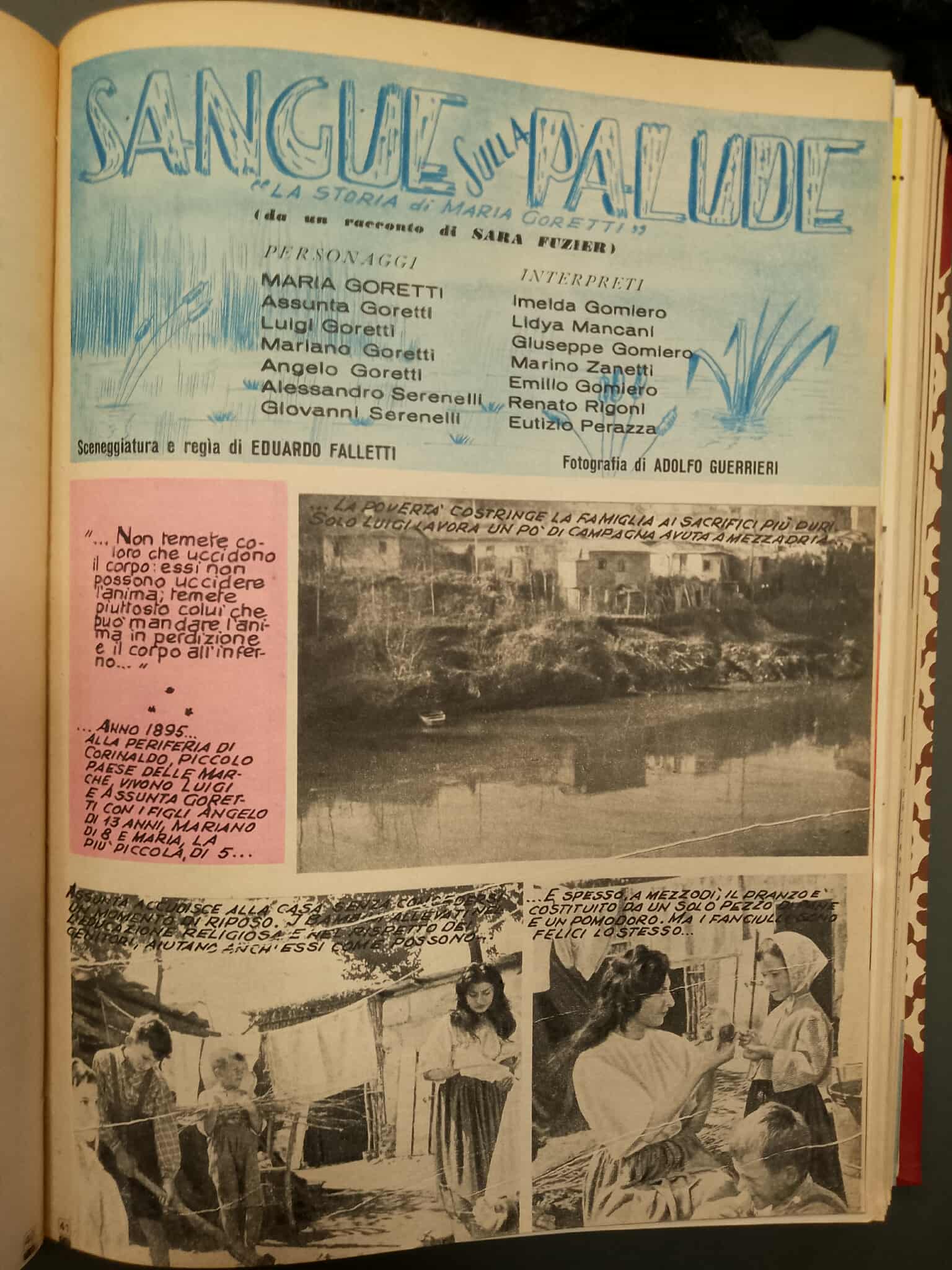 Fotoromanzo agiografico su Santa Maria Goretti