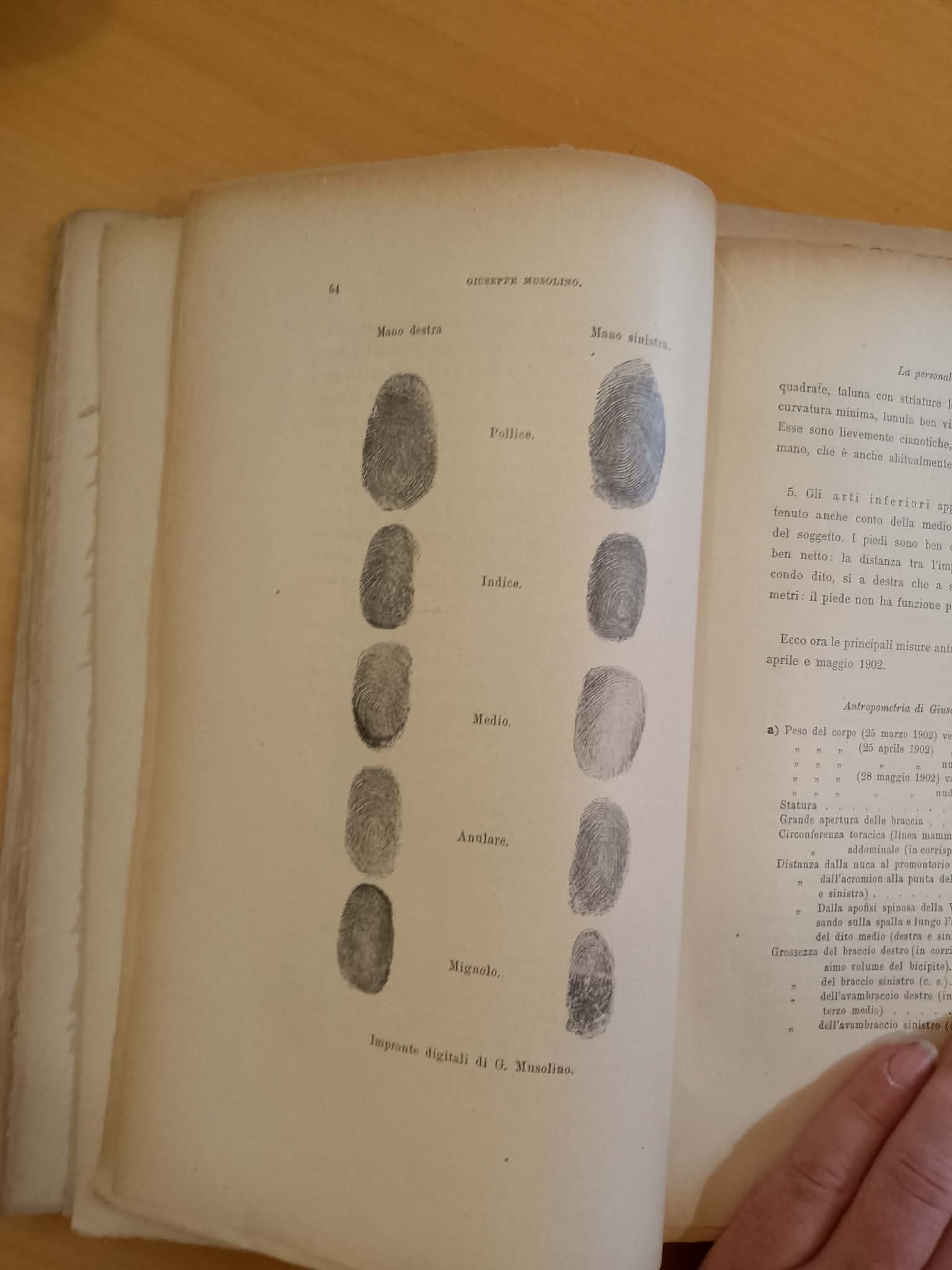 Impronte digitali di Musolino
