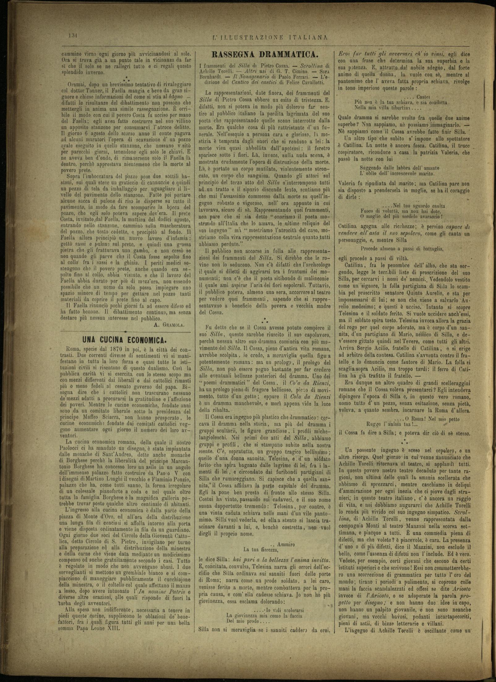 Immagini del conte Faella: un ritratto giovanile e due "schizzi dal vero" in detenzione