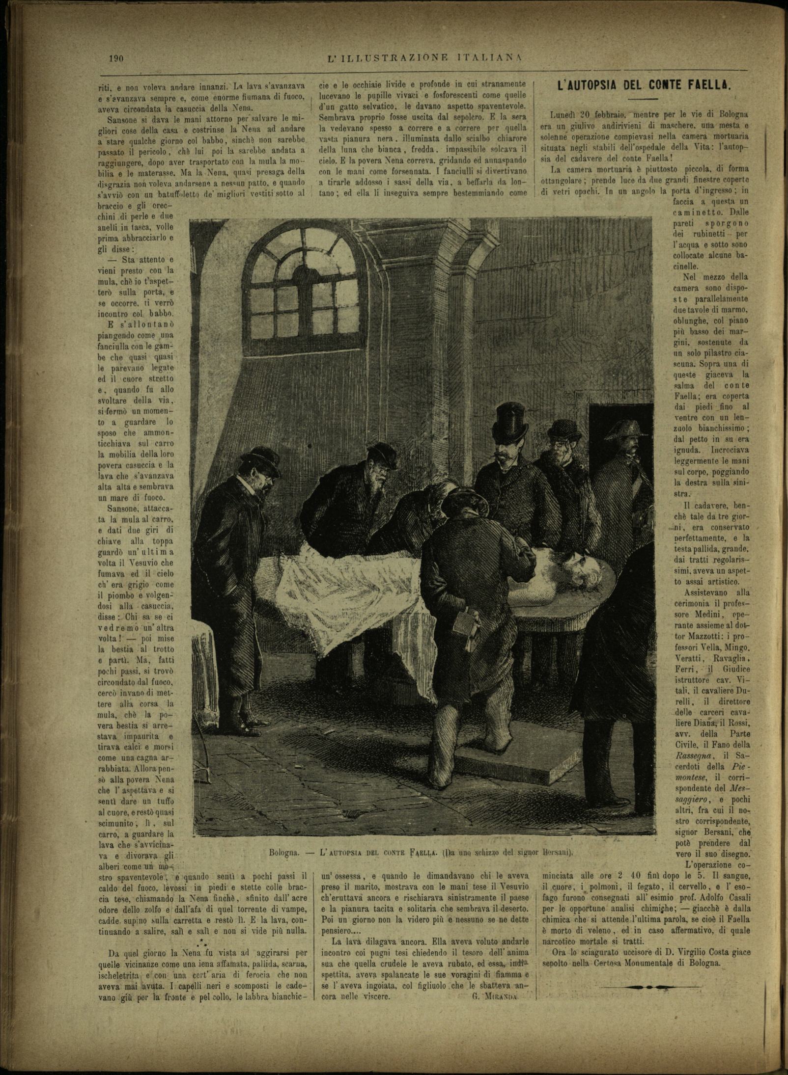 L'autopsia del conte Faella