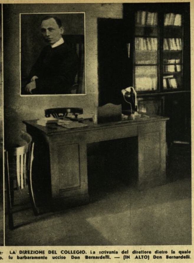 Don Umberto Bernardelli e il luogo in cui fu ucciso