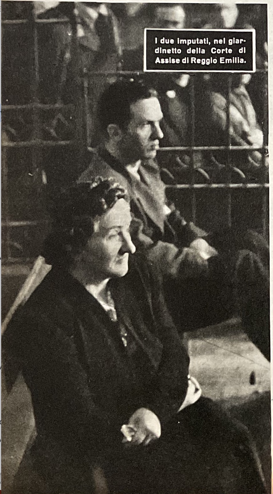 Leonarda Cianciulli e Giuseppe Pansardi al processo