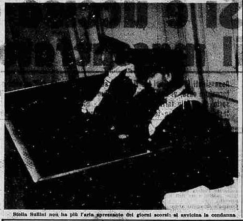 Stella Sullini durante il processo