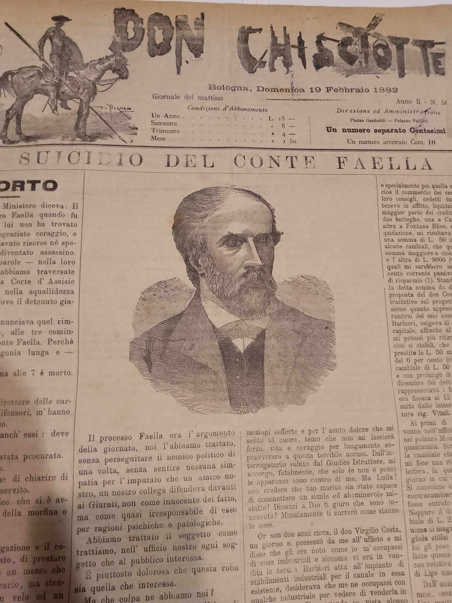 Il suicidio del conte Faella