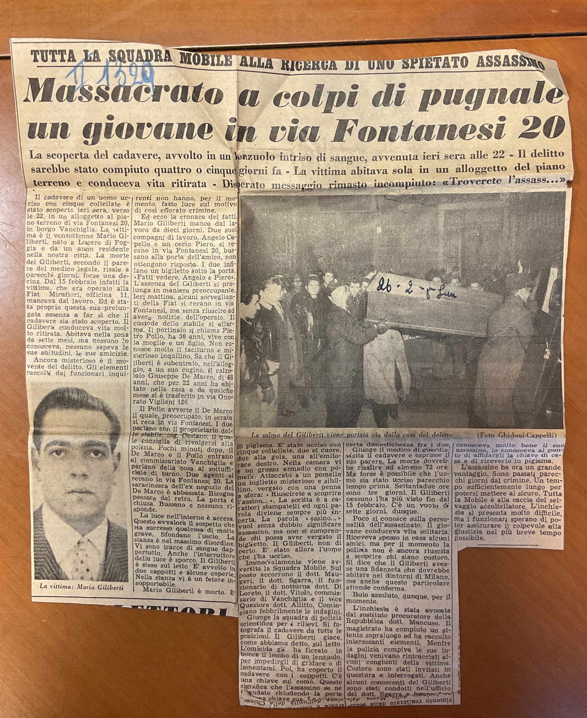 Massacrato a colpi di pugnale un giovane in via Fontanesi 20