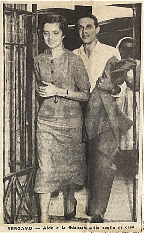 Aldo Cugini e la fidanzata dopo la scarcerazione