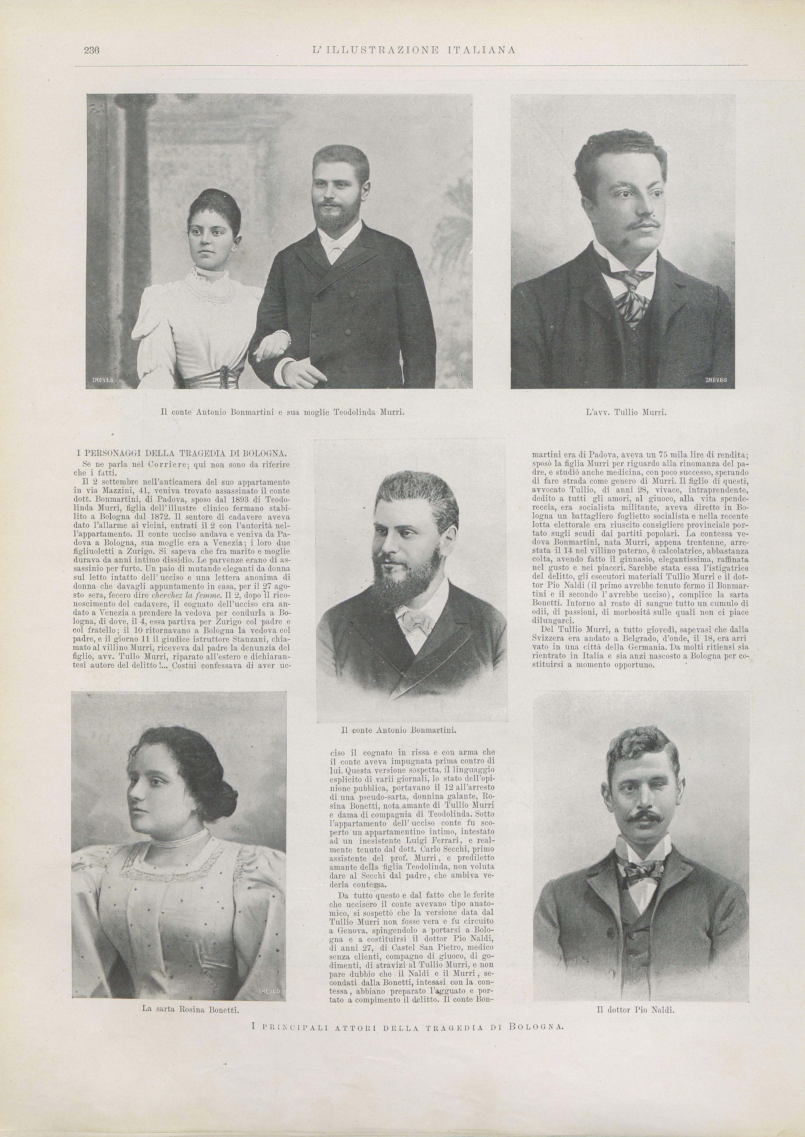 "I principali attori della tragedia di Bologna"