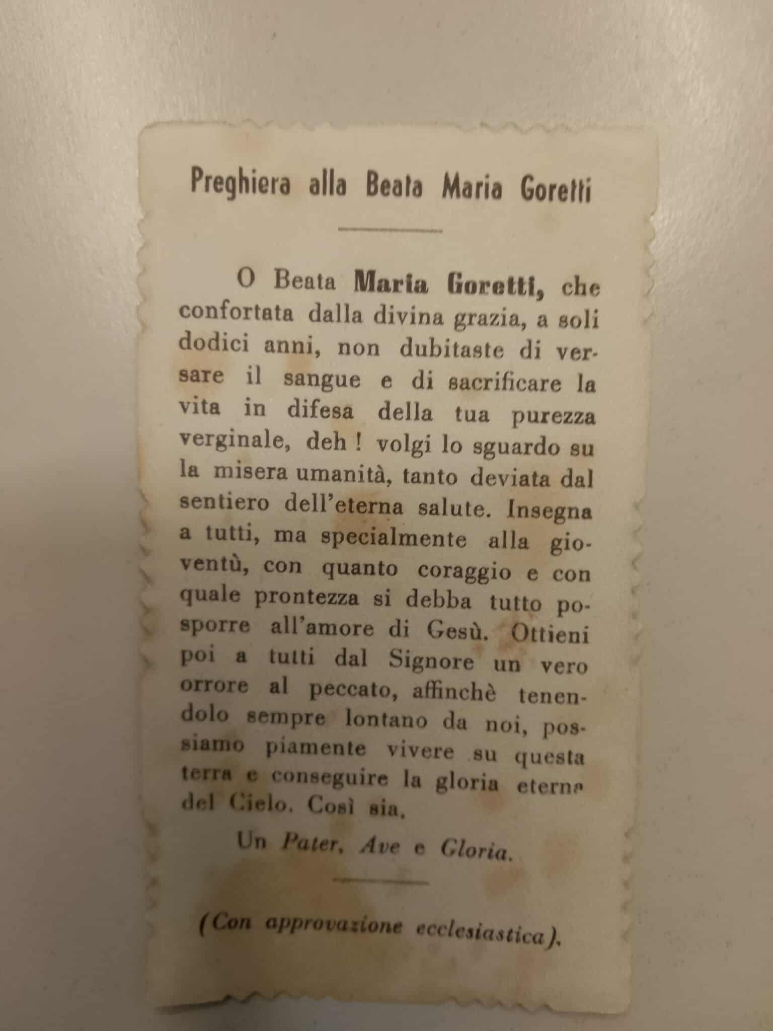 Beata Maria Goretti martire della purezza
