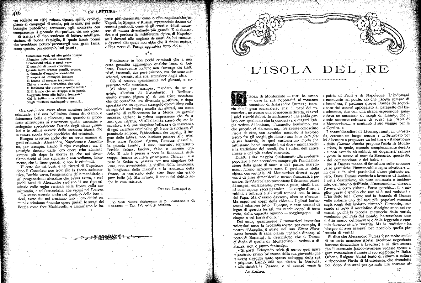 Ritratti di alcuni criminali che non presentano il tipo fisico esteriore postulato dalle teorie dell'antropologia criminale lombrosiana