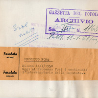 L’interrogatorio di Rina Fort al processo