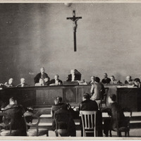 La Corte d'assise riunita per il processo Cianciulli