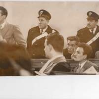 Giuseppe Faletto al banco degli imputati durante il processo