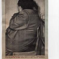 Caterina Fort durante un interrogatorio in questura