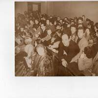 L'aula affollata al processo Chiabodo