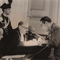 Il perito balistico, colonnello Pennacchini, durante il processo