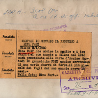 Rina Fort, imputata per il delitto di via San Gregorio