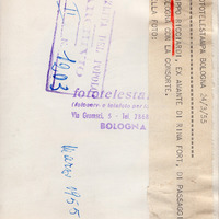 Giuseppe Ricciardi a Bologna con la seconda moglie