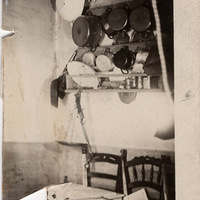 Dettaglio della cucina di Leonarda Cianciulli