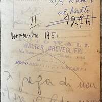 Le vertebre di Vincenzina Virando con l'indicazione dei segni dei proiettili