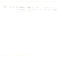 La fossa dove è stato rinvenuto il cadavere di Vittorino Vauthier