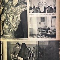 Le figlie abbracciano una donna di pietra