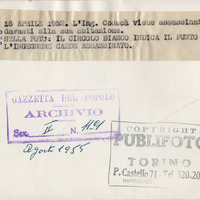 Il punto dove l'ingegner Erio Codecà cadde assassinato