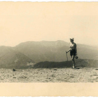 Jole Giannelli sul monte Maiori, Abetone (PT), agosto 1953