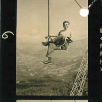 Achille Bruzzone in seggiovia, Abetone (PT), 12 agosto 1954