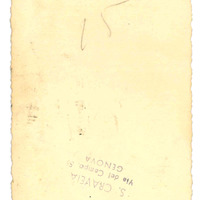 Achille Bruzzone (?) in una fotografia dei primi anni Cinquanta