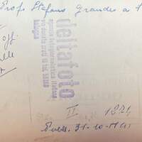 Stefano Grande a tavola nel convento di San Domenico dove è ospitato durante il processo del figlio