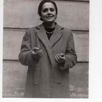 La signora Brambilla, portinaia della casa dove avvenne il delitto Fort